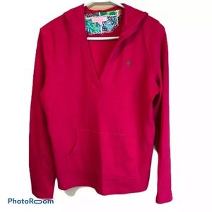 Lilly Pulizter Pink Pullover Hoodie Medium
